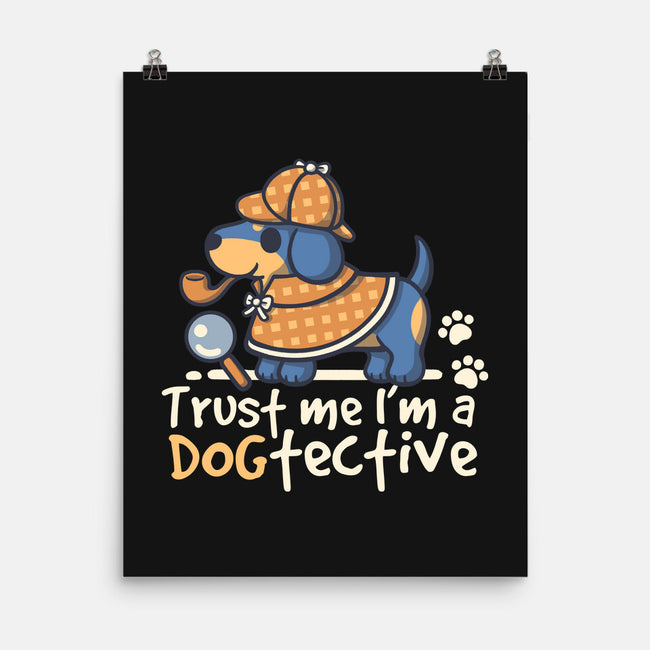 Dogtective Dachshund-None-Matte-Poster-NemiMakeit