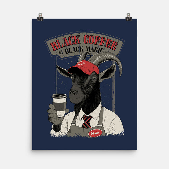 Black Coffee Barista-None-Matte-Poster-Hafaell