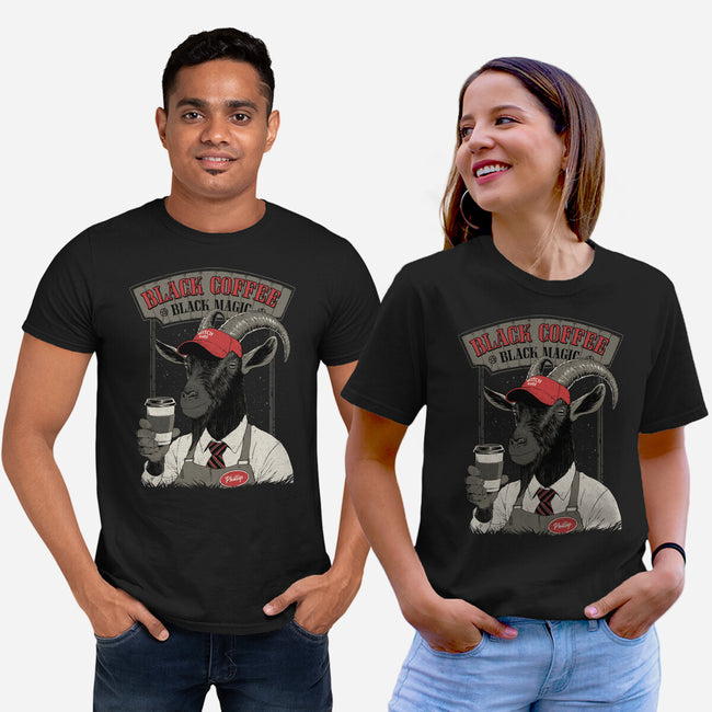 Black Coffee Barista-Unisex-Basic-Tee-Hafaell