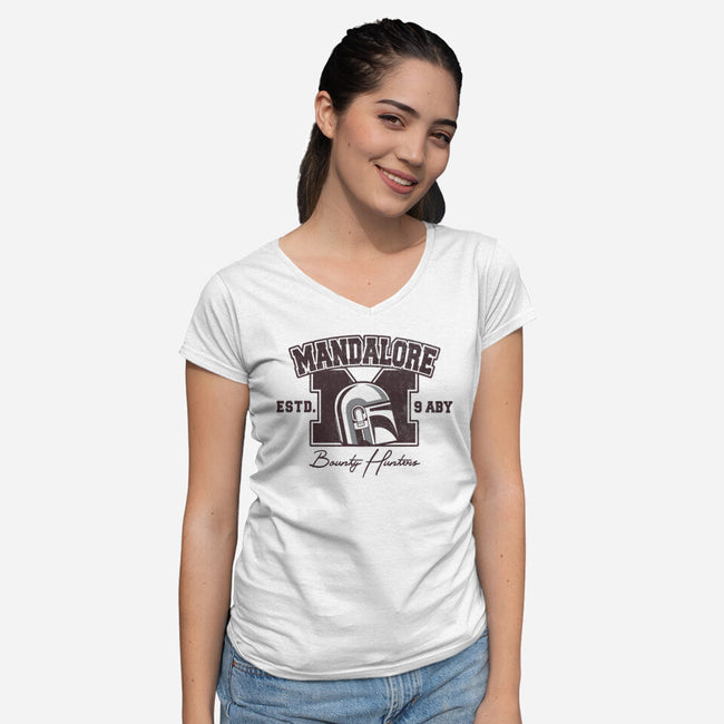 Bounty College-Womens-V-Neck-Tee-retrodivision