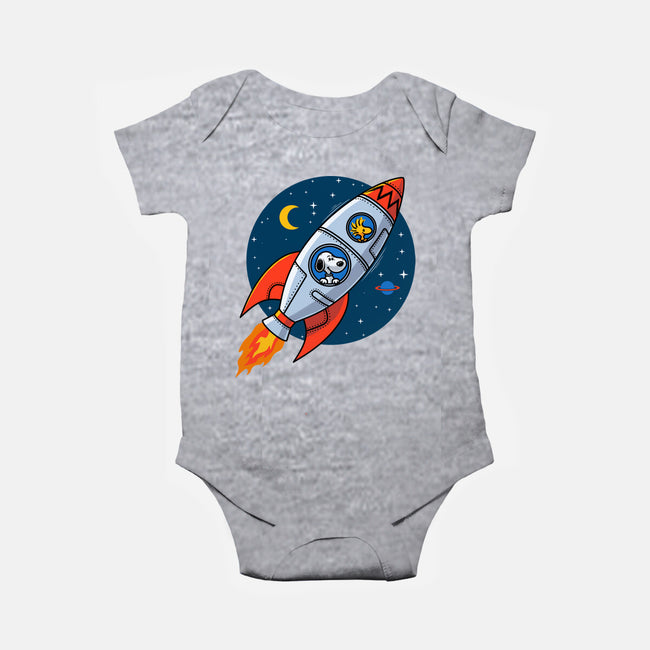 Space Beagle-Baby-Basic-Onesie-erion_designs