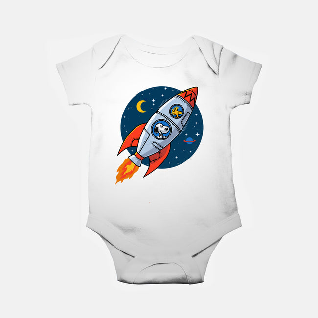 Space Beagle-Baby-Basic-Onesie-erion_designs