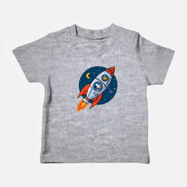 Space Beagle-Baby-Basic-Tee-erion_designs