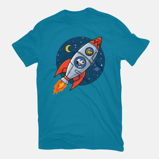 Space Beagle-Unisex-Basic-Tee-erion_designs