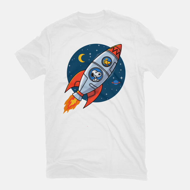 Space Beagle-Unisex-Basic-Tee-erion_designs