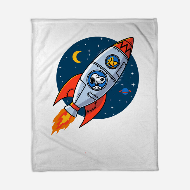 Space Beagle-None-Fleece-Blanket-erion_designs