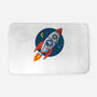 Space Beagle-None-Memory Foam-Bath Mat-erion_designs