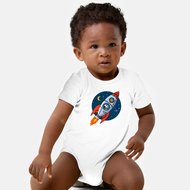 Space Beagle-Baby-Basic-Onesie-erion_designs