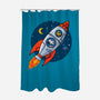 Space Beagle-None-Polyester-Shower Curtain-erion_designs