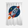 Space Beagle-None-Polyester-Shower Curtain-erion_designs