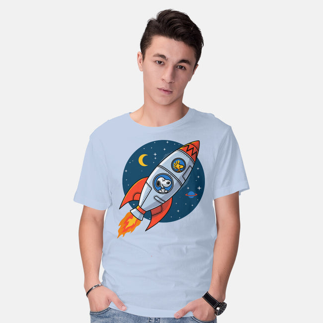 Space Beagle-Mens-Basic-Tee-erion_designs