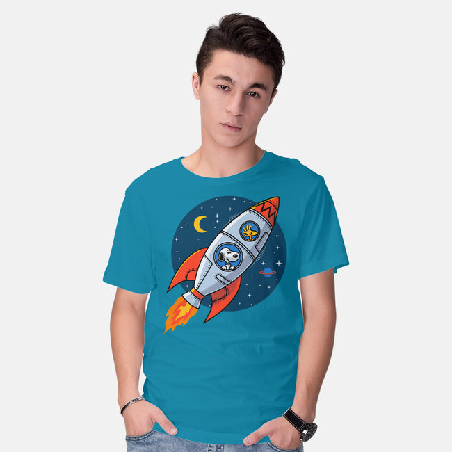 Space Beagle-Mens-Basic-Tee-erion_designs