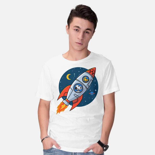 Space Beagle-Mens-Basic-Tee-erion_designs