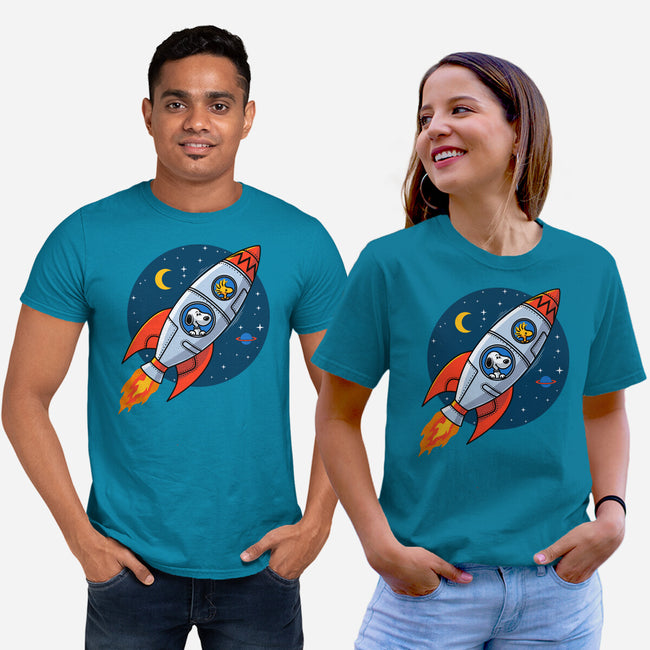 Space Beagle-Unisex-Basic-Tee-erion_designs