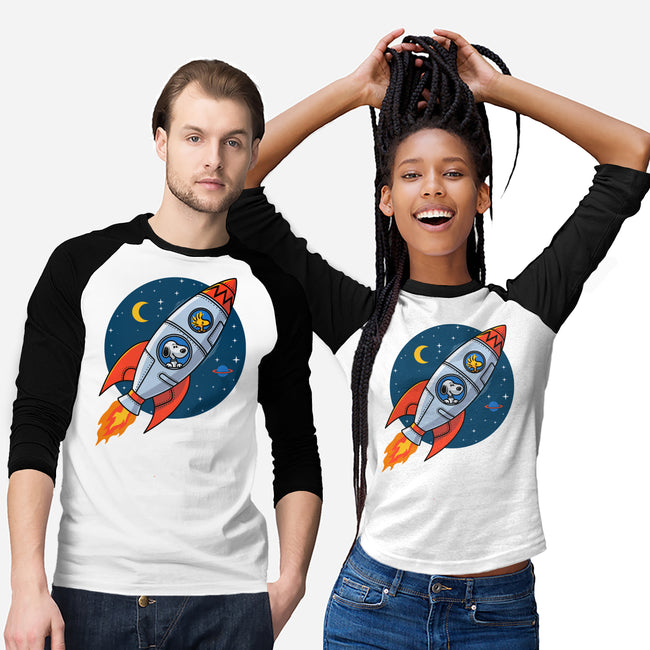 Space Beagle-Unisex-Baseball-Tee-erion_designs