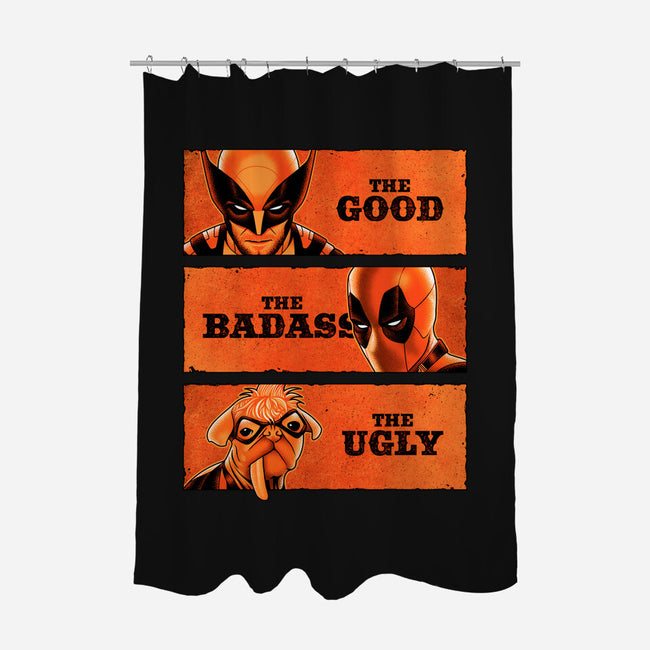 The Good The Badass The Ugly-None-Polyester-Shower Curtain-patrickgp