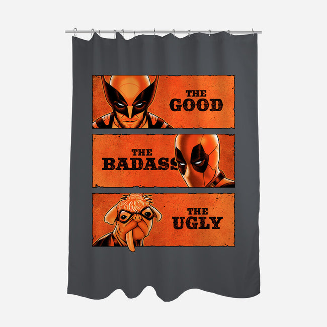 The Good The Badass The Ugly-None-Polyester-Shower Curtain-patrickgp