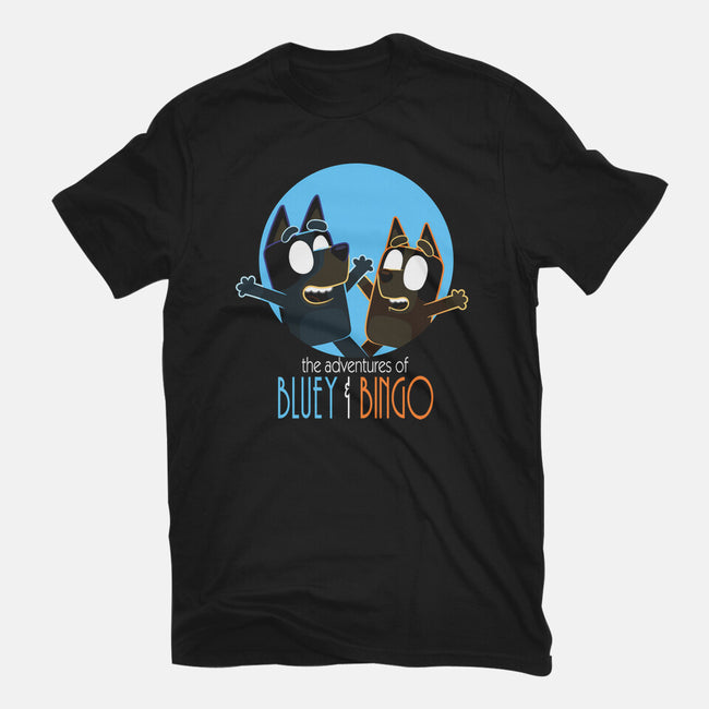 The Adventures Of Bluey And Bingo-Unisex-Basic-Tee-jasesa