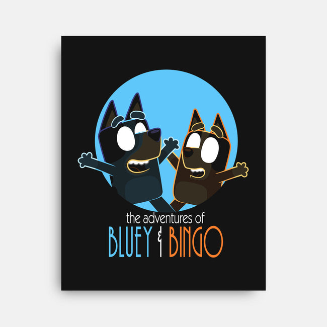 The Adventures Of Bluey And Bingo-None-Stretched-Canvas-jasesa