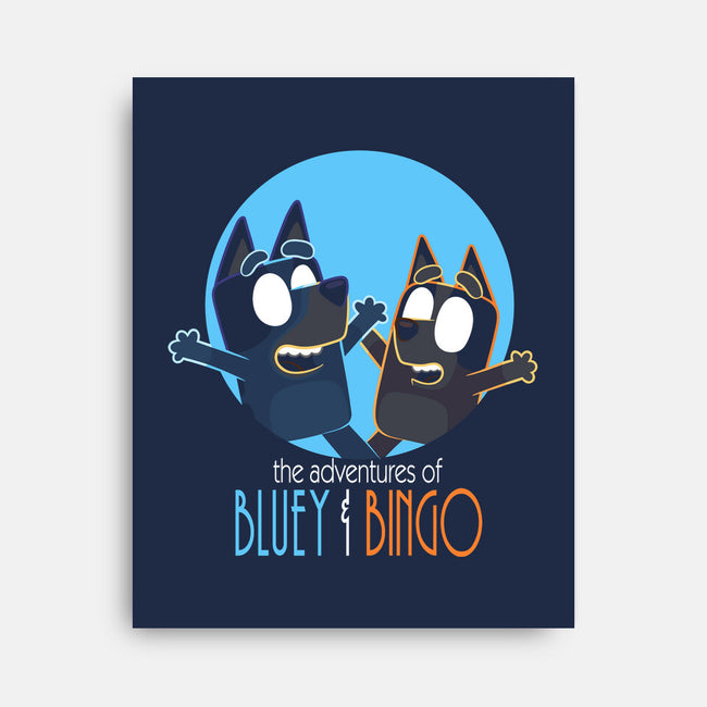 The Adventures Of Bluey And Bingo-None-Stretched-Canvas-jasesa