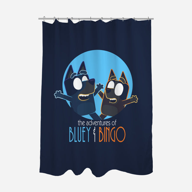 The Adventures Of Bluey And Bingo-None-Polyester-Shower Curtain-jasesa