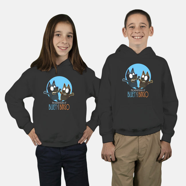 The Adventures Of Bluey And Bingo-Youth-Pullover-Sweatshirt-jasesa