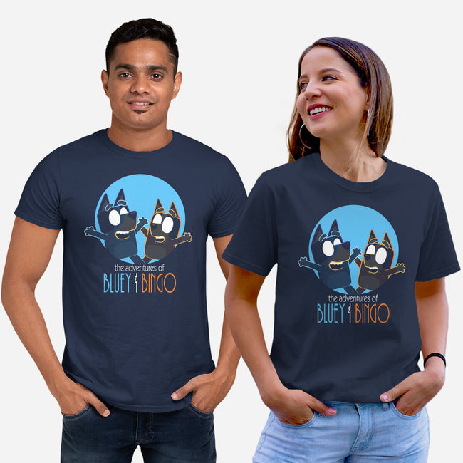 The Adventures Of Bluey And Bingo-Unisex-Basic-Tee-jasesa