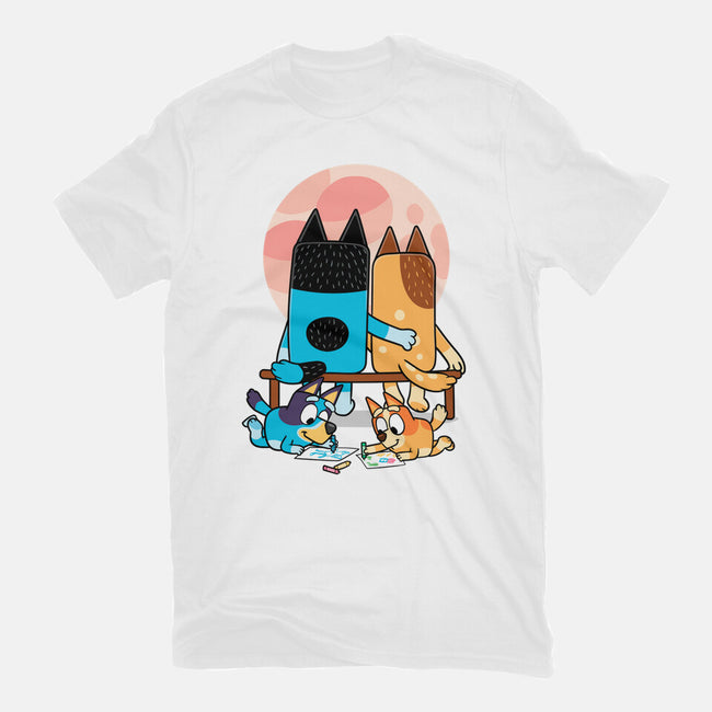 Heelers Gazing At The Moon-Youth-Basic-Tee-jasesa