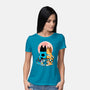 Heelers Gazing At The Moon-Womens-Basic-Tee-jasesa