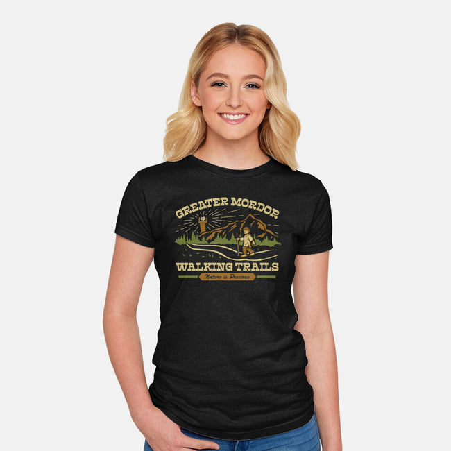 One Does Not Simply Hike-Womens-Fitted-Tee-MJ