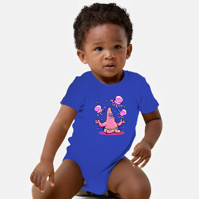 Star Meditation-Baby-Basic-Onesie-nickzzarto