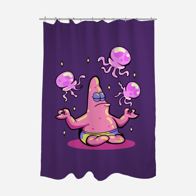 Star Meditation-None-Polyester-Shower Curtain-nickzzarto