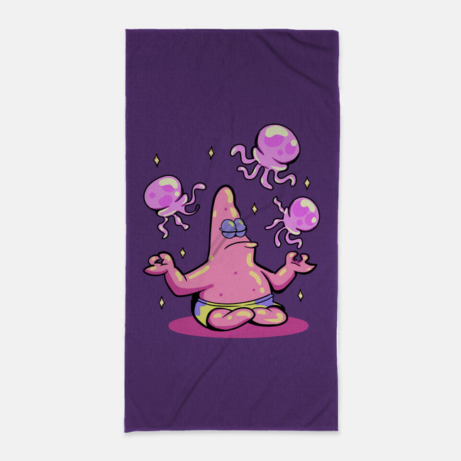 Star Meditation-None-Beach-Towel-nickzzarto