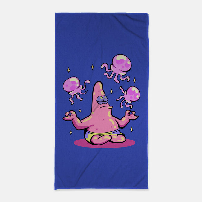 Star Meditation-None-Beach-Towel-nickzzarto