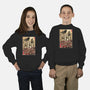 The King Of Monsters In Maria's Wall-Youth-Crew Neck-Sweatshirt-DrMonekers