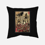 The King Of Monsters In Maria's Wall-None-Removable Cover-Throw Pillow-DrMonekers