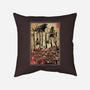 The King Of Monsters In Maria's Wall-None-Removable Cover-Throw Pillow-DrMonekers