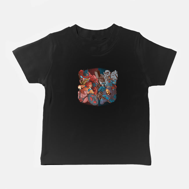 Cartoon Clash-Baby-Basic-Tee-Skullpy