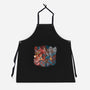 Cartoon Clash-Unisex-Kitchen-Apron-Skullpy