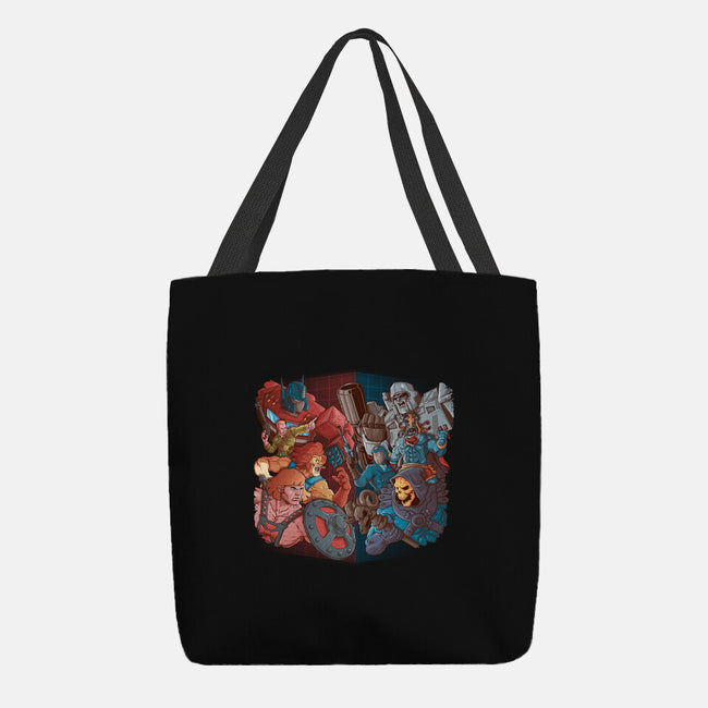 Cartoon Clash-None-Basic Tote-Bag-Skullpy