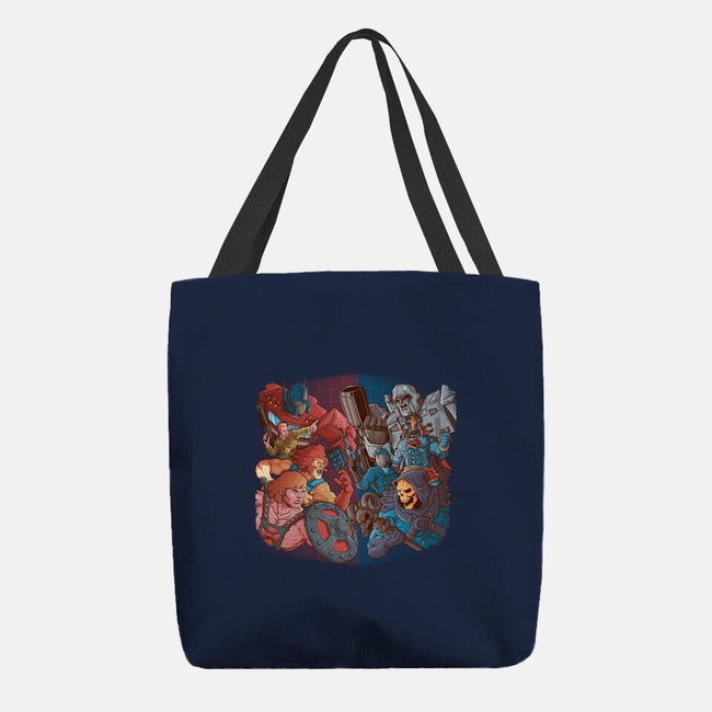 Cartoon Clash-None-Basic Tote-Bag-Skullpy