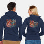 Cartoon Clash-Unisex-Zip-Up-Sweatshirt-Skullpy