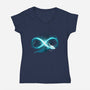 Infinity Dragon-Womens-V-Neck-Tee-Vallina84