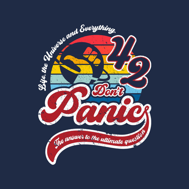 Don't Panic 42-Womens-V-Neck-Tee-DrMonekers