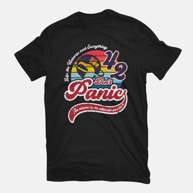 Don't Panic 42-Unisex-Basic-Tee-DrMonekers