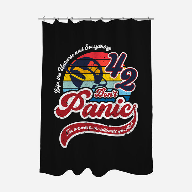 Don't Panic 42-None-Polyester-Shower Curtain-DrMonekers