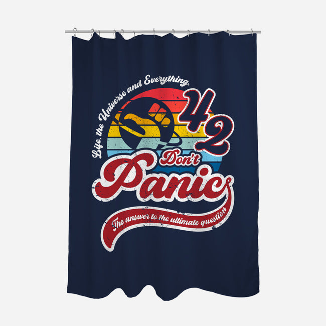 Don't Panic 42-None-Polyester-Shower Curtain-DrMonekers