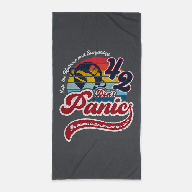 Don't Panic 42-None-Beach-Towel-DrMonekers