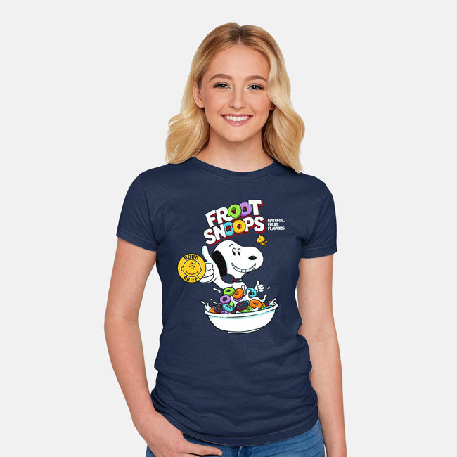 Froot Snoops-Womens-Fitted-Tee-grevalra