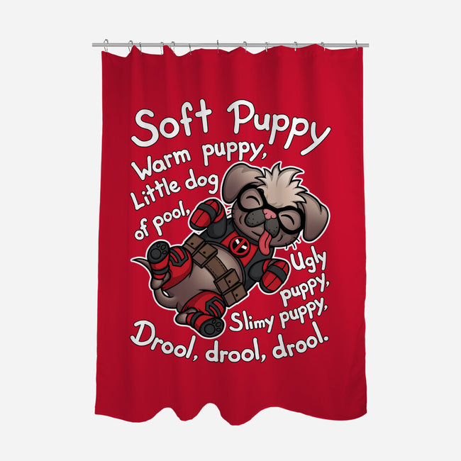 Soft Dogpool-None-Polyester-Shower Curtain-Cattoc_C